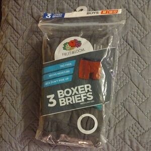 Fruit of the Loom Boys Gray, And Green Boxer Briefs 3 Pack​​